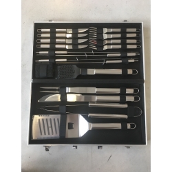 Valigetta Attrezzi Barbecue tool set 18 pz inox professionale