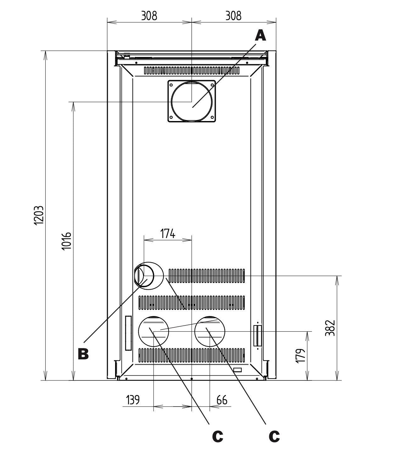 Ghibli Wood Steel Bianco Rock