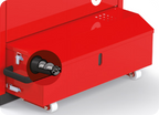 Caldaia a pellet Carinci Eco Power Self Cleaning con sistema di pulizia automatica, vista frontale della caldaia.