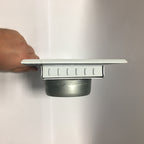 Piazzetta nozzle with rear connection