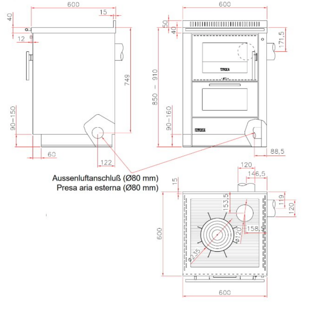 Tyrola TR F 60 Wood Stove