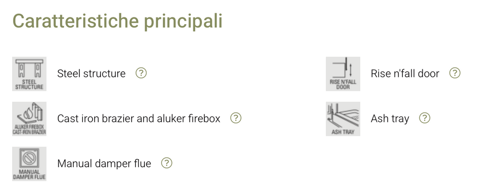 Piazzetta Holzkamin MA 271 SL+ mit Standfüßen