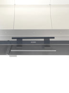 Maniglia frontale per caminetto a legna Klover Frontal Block 950, con dettagli in metallo e design funzionale.