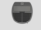 Stufa a pellet Klover Omega 120 S Plus Air con display digitale e finiture moderna, visibile in immagine.