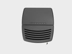 Stufa a pellet Aura 80s Air di Klover, con design moderno e display digitale, visibile in immagine.