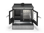 Stufa a legna Klover Star 90 Plus con porta in vetro e pannello di controllo, ideale per riscaldamento domestico efficiente.