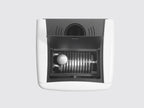 Termostufa a legna Klover Belvedere 20s con porta in vetro e maniglie, design elegante e struttura robusta.
