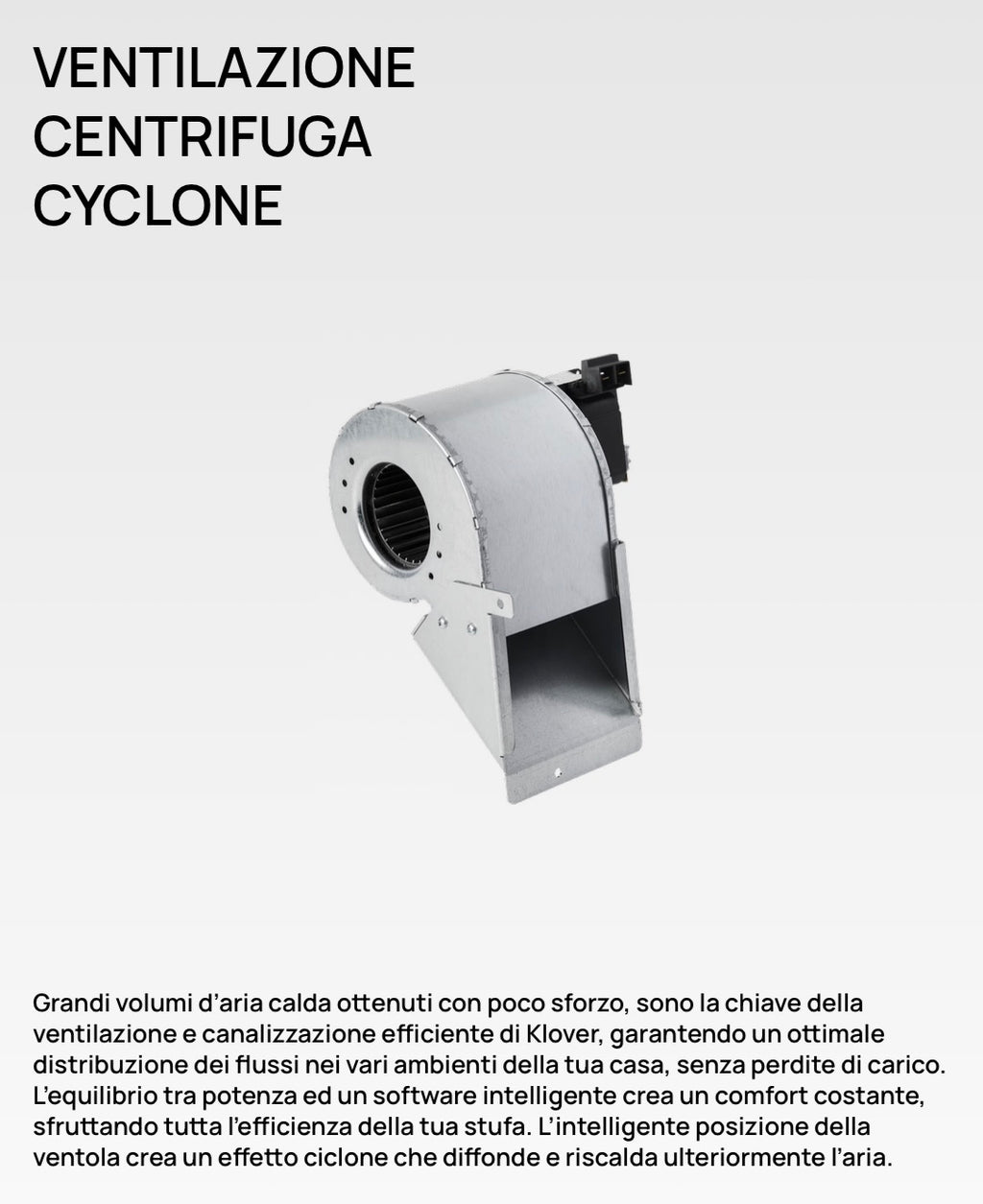 Stufa a pellet Klover Diva Slim Air 100S WOOD con design compatto e moderno, visibile in immagine.