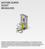 Stufa a pellet Klover Soft 8s con design compatto e moderna, vista frontale con display digitale e struttura in acciaio.
