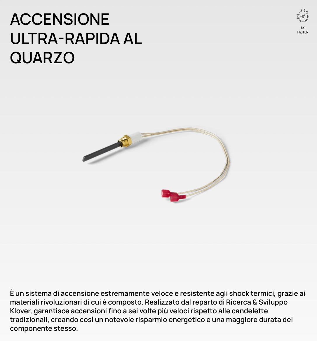 Termostufa a pellet Klover Thermoaura 120s, vista frontale con display e pannello di controllo, in ambiente domestico.