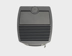 Stufa a pellet Soft 8S Klover con design moderno e ventilazione superiore, visibile nell'immagine in colore chiaro.