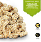 Accendifuoco Bieffe Shop da 1kg con 80 pezzi, accenditore di combustibile per camino e stufa, confezione con accendifuoco in blocchi