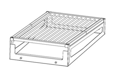 Kit per cottura indiretta Fògher, accessori BBQ in acciaio, con elementi per cottura indiretta da 250 mm.