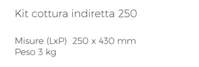 Kit cottura indiretta 250 Fògher, accessori per barbecue con griglia e supporti per cottura indiretta all'aperto