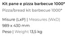 Kit accessori per barbecue Fògher per pane e pizza, include strumenti per la cottura di pane e pizza su grill.