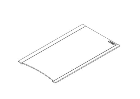 Piastra inox Fògher, accessorio per barbecue, con superficie liscia e resistente in acciaio inossidabile.