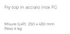Piastra inox Fògher, accessorio per BBQ, con superficie liscia in acciaio inossidabile per griglia all'aperto.