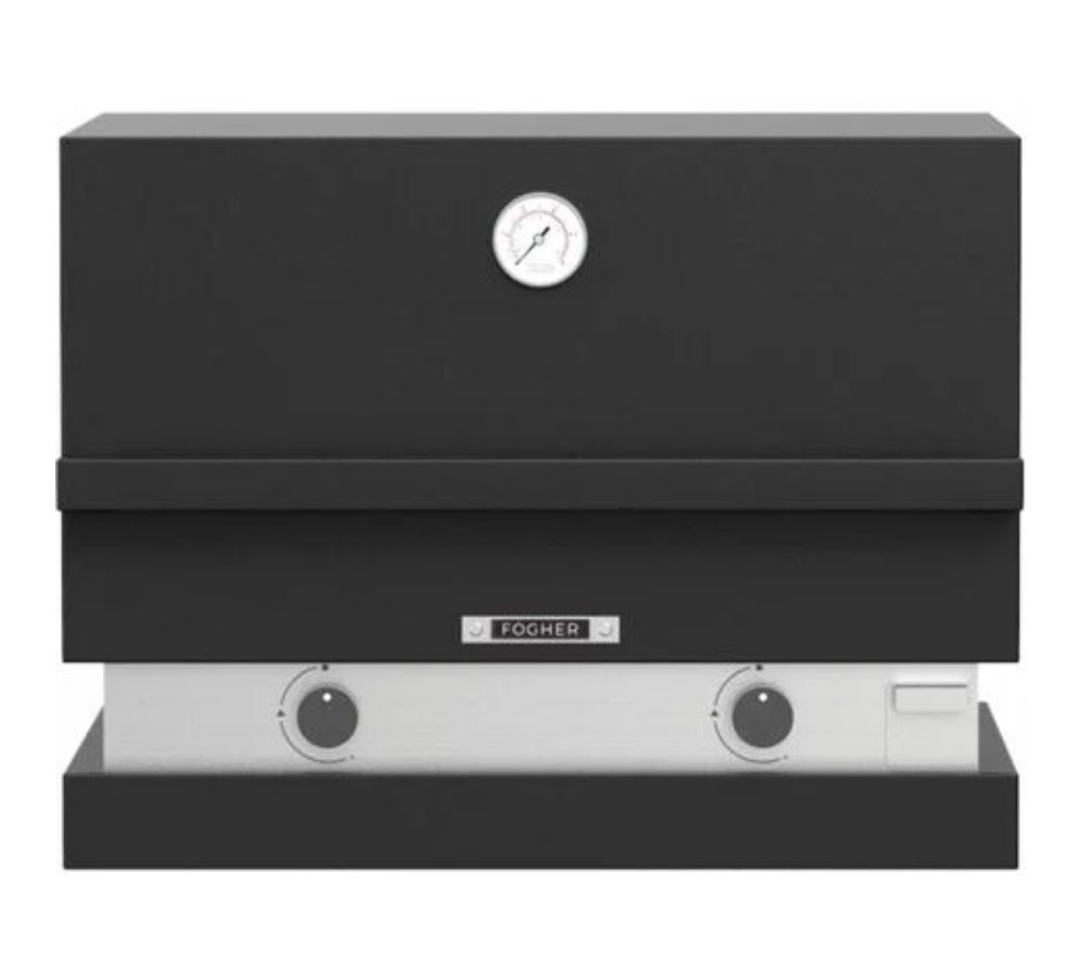 Barbecue a gas Fògher FGA 500 FO da appoggio con piani di cottura in metallo, ideale per grigliate all'aperto