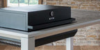 Barbecue a gas Fògher FGB 1000 FO da incasso, con piani di cottura in acciaio e bruciatori robusti, ideale per grigliate all'aperto.