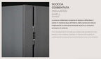 Affumicatore Fògher WS 450, barbecue a legna in acciaio con coperchio e manici, ideale per cotture all'aperto e affumicature