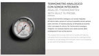 Affumicatore Fògher WS 450, barbecue a legna in acciaio con coperchio e spazio per legna e cottura all'aperto