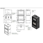 Stufa a legna Klover Kuoki 110 con forno, con porta in vetro e design moderno, ideale per riscaldamento domestico
