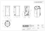 Stufa a pellet Klover Krono 80S con design elegante e pannello di controllo digitale, ideale per riscaldare ambienti domestici