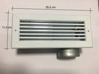 Bocchetta Piazzetta con raccordo inferiore, accessori e ricambi per stufe e caminetti Piazzetta, in metallo resistente