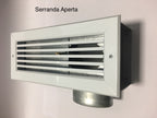 Bocchetta Piazzetta con raccordo inferiore, accessori e ricambi per stufe e caldaie Piazzetta, in metallo nero.