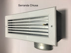 Bocchetta Piazzetta con raccordo inferiore, accessori e ricambi per stufe e caminetti Piazzetta, in metallo nero.