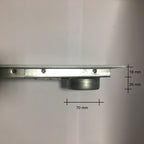 Bocchetta Piazzetta con raccordo posteriore, accessori e ricambi per stufe e caminetti Piazzetta, in metallo con raccordo posteriore