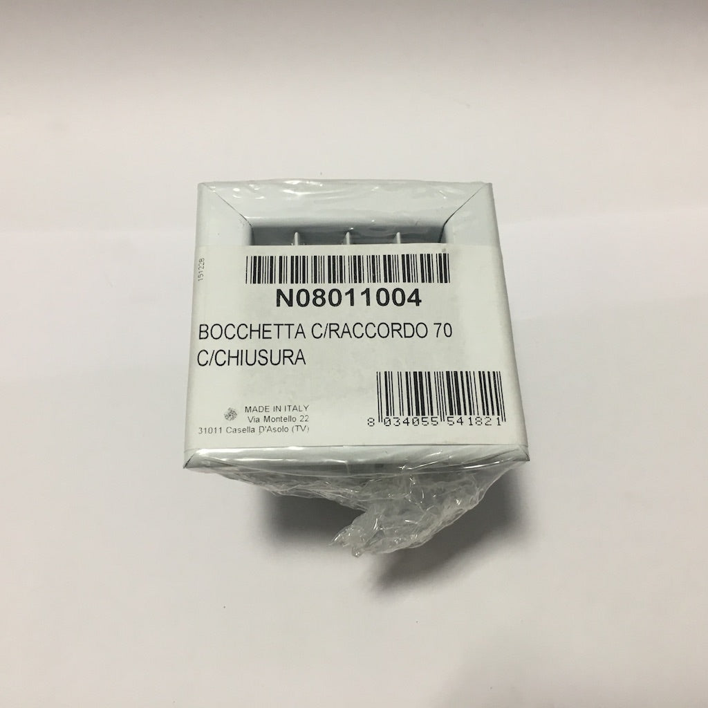 Bocchetta Piazzetta Richiudibile per accessori e ricambi, in metallo, con dispositivo di chiusura, compatibile con impianti Piazzetta