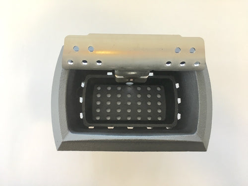 Braciere grande Piazzetta C/DEFL, accessori e ricambi per caminetto, in acciaio con manici robusti, ricambio originale Piazzetta