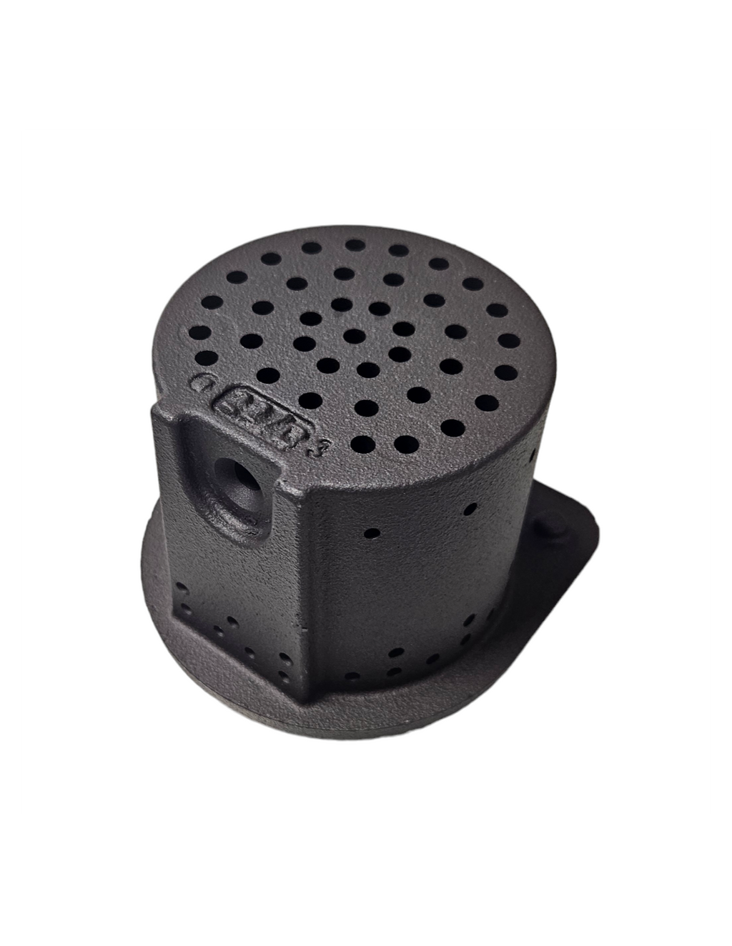 Braciere Piazzetta P120, accessorio di ricambio per stufe a pellet, con struttura in metallo nero e superficie resistente.