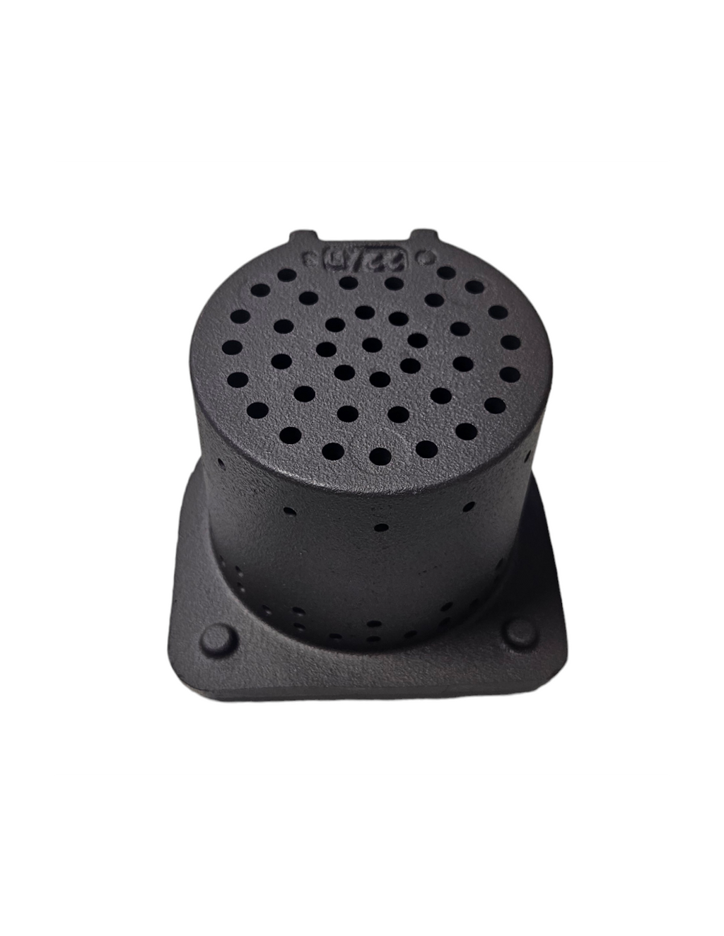 Braciere Piazzetta P120 in acciaio per accessori e ricambi per stufe e caminetti, immagine frontale del prodotto.