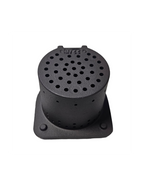 Braciere Piazzetta P120 in acciaio per accessori e ricambi per stufe e caminetti, immagine frontale del prodotto.