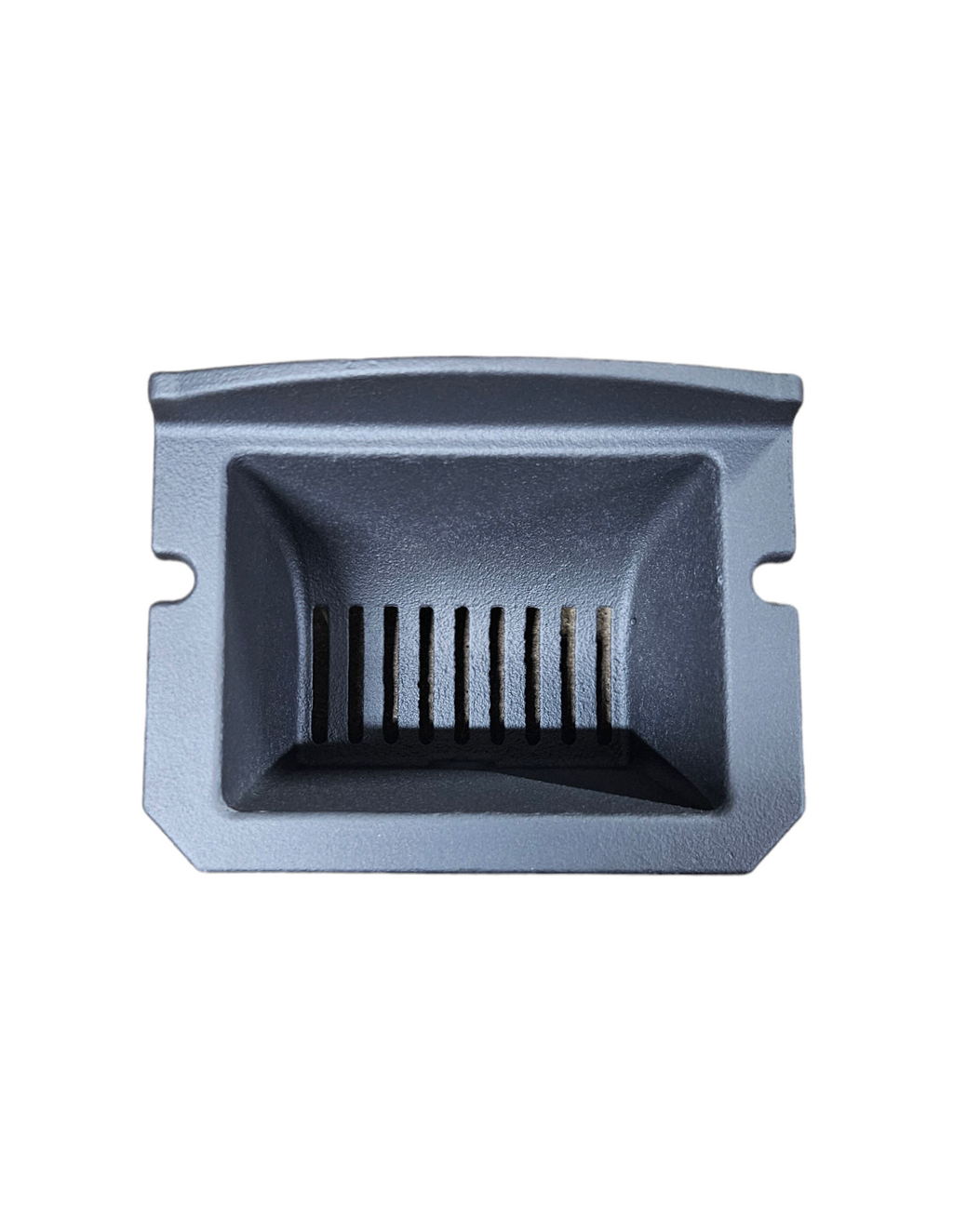 Braciere Piazzetta P963 TH, accessori e ricambi per stufe, in metallo nero con maniglie e dettagli tecnici visibili.