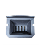 Braciere Piazzetta P963 TH, accessori e ricambi per stufe, in metallo nero con maniglie e dettagli tecnici visibili.