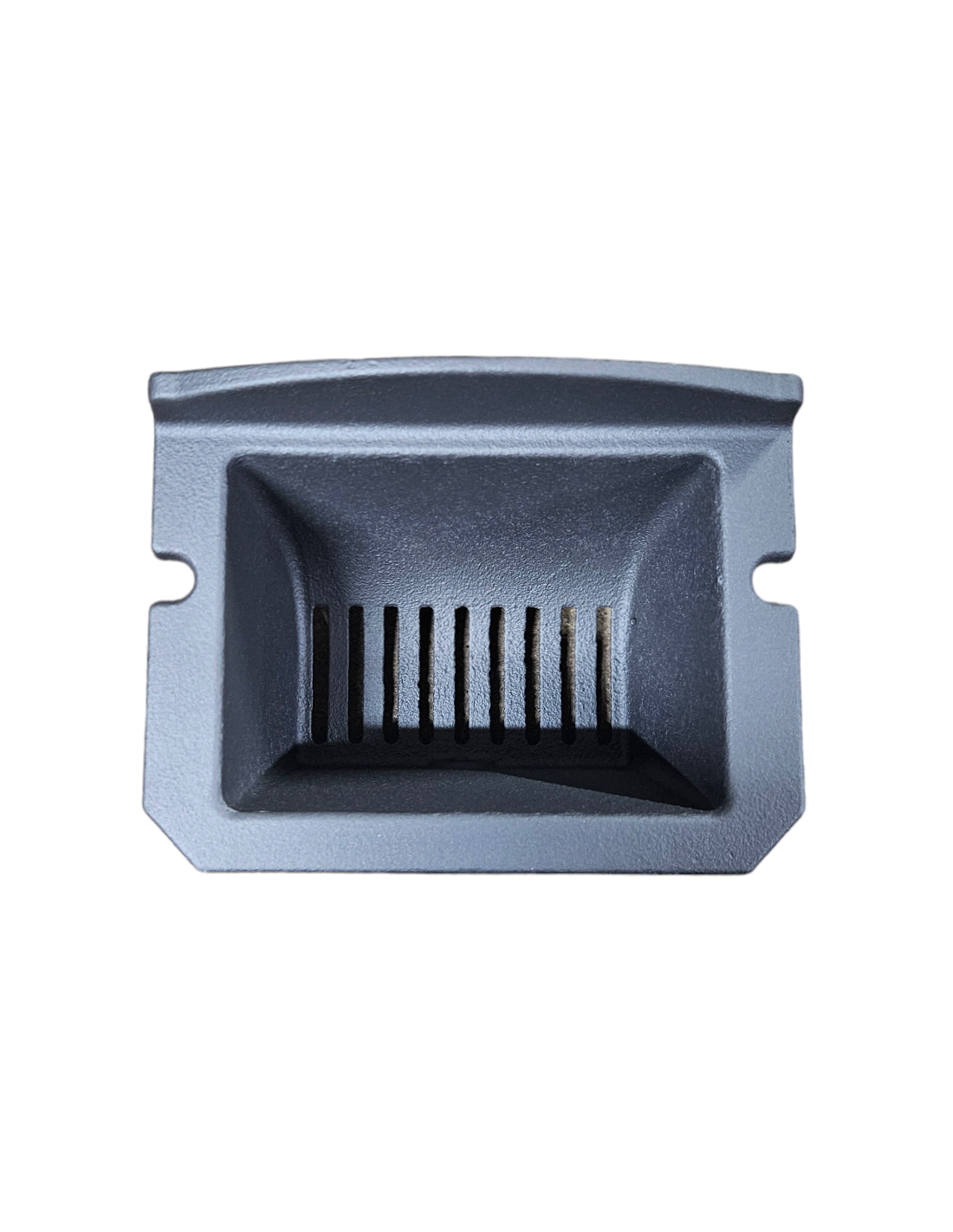 Braciere Piazzetta P963 TH, accessori e ricambi per stufe, in metallo nero con maniglie e dettagli tecnici visibili.