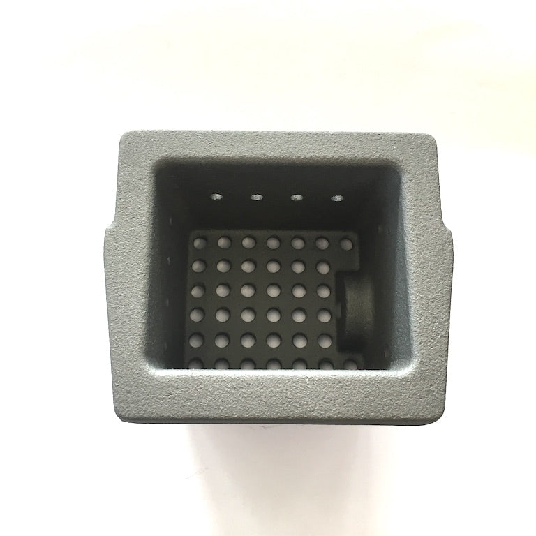 Braciere Piccolo Piazzetta, accessori e ricambi, modello compatibile con le stufe Piazzetta, in metallo nero.