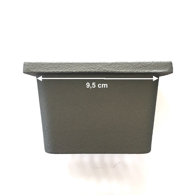 Braciere piccolo Piazzetta in acciaio, accessori e ricambi per caminetti e stufe, con superficie lucida e design compatto.