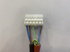 Cavo cablato per sistema multifuoco Piazzetta, accessori e ricambi, mostra il cavo con connettori e componenti elettrici.