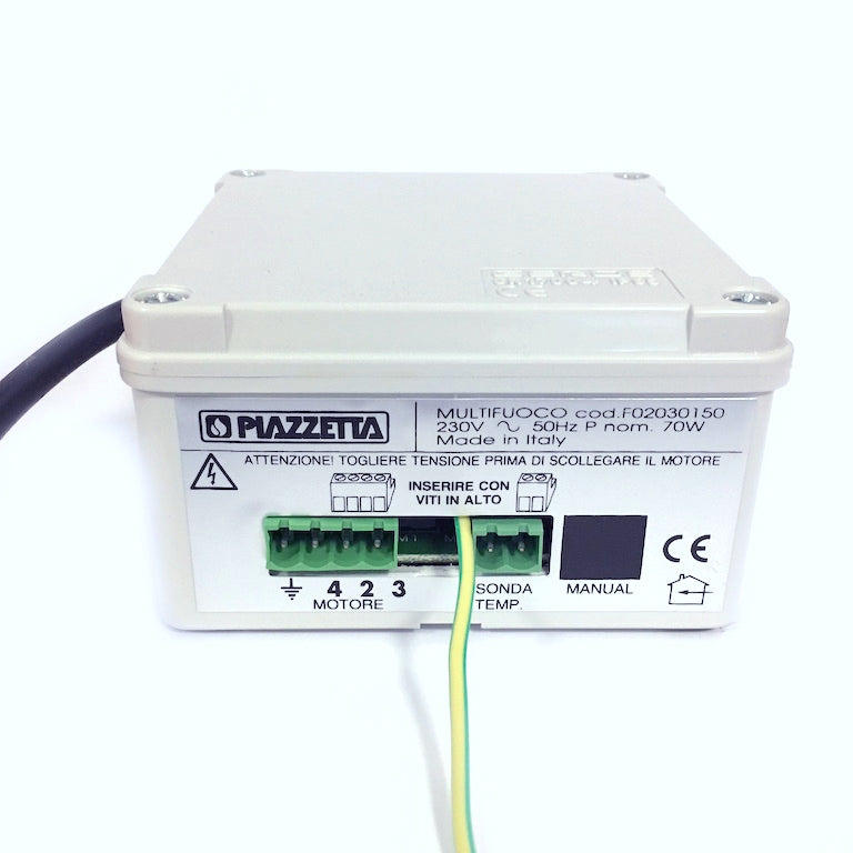 Centralina Multifuoco System Piazzetta, accessori e ricambi, con spina, componenti per sistemi di riscaldamento e ventilazione.
