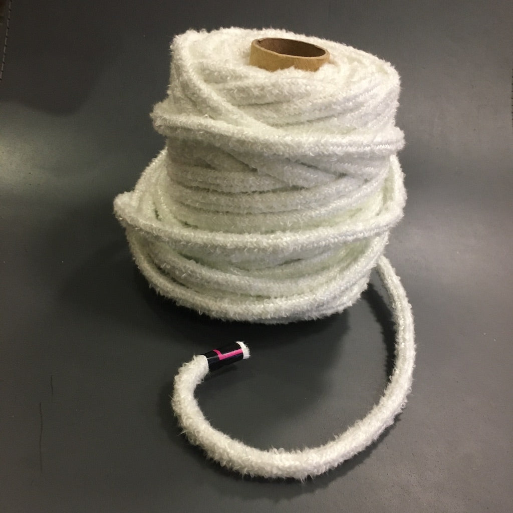 8mm White Fiberglass Cord - per meter
