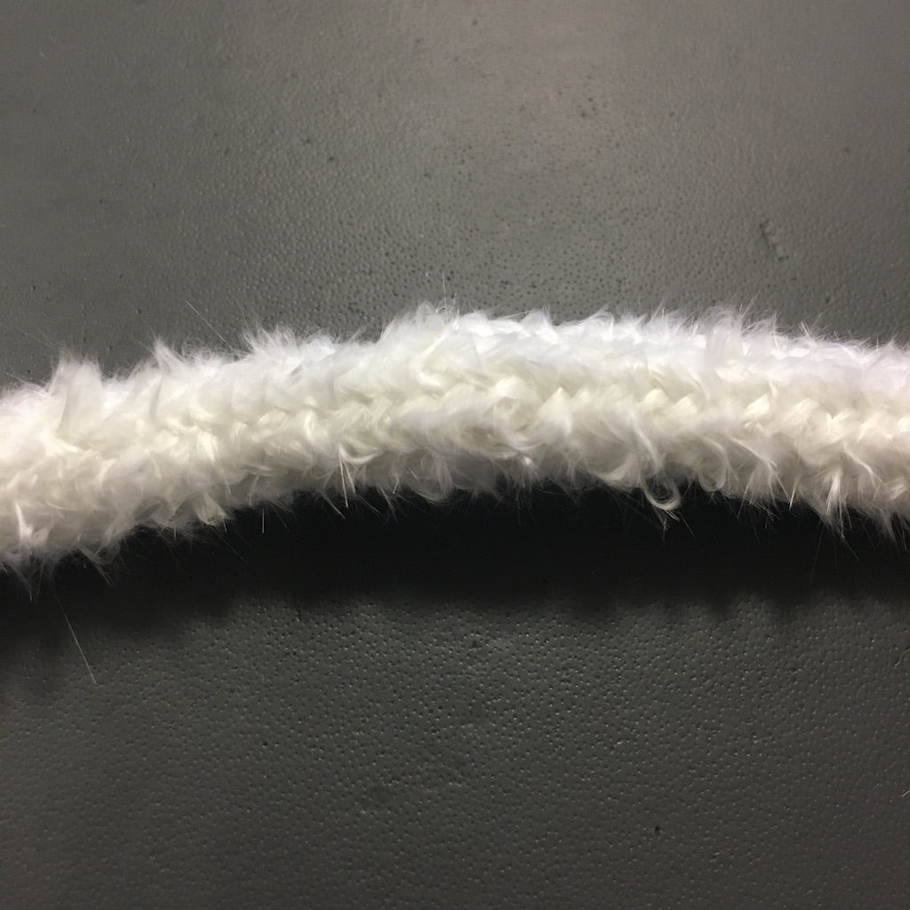 8mm White Fiberglass Cord - per meter