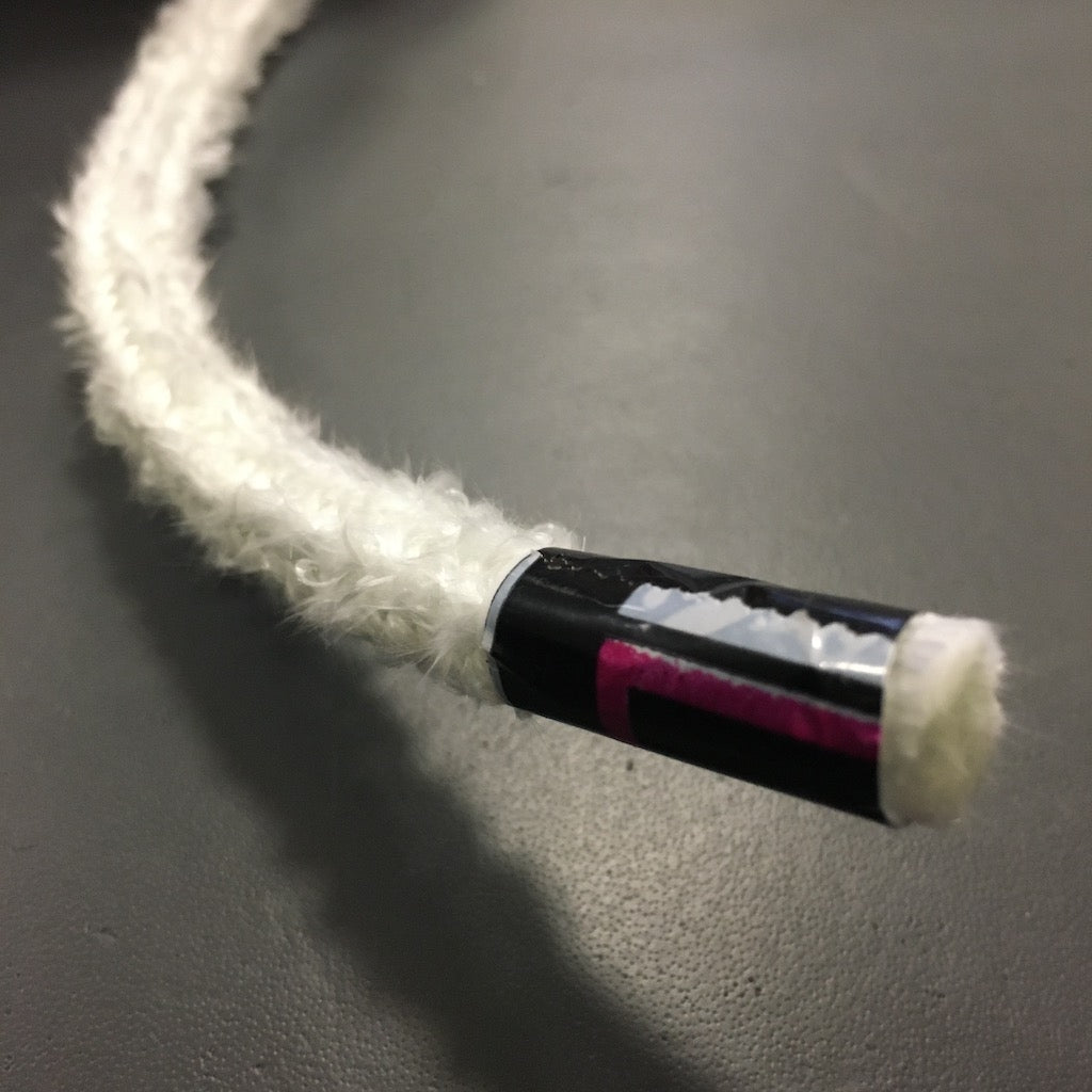 8mm White Fiberglass Cord - per meter