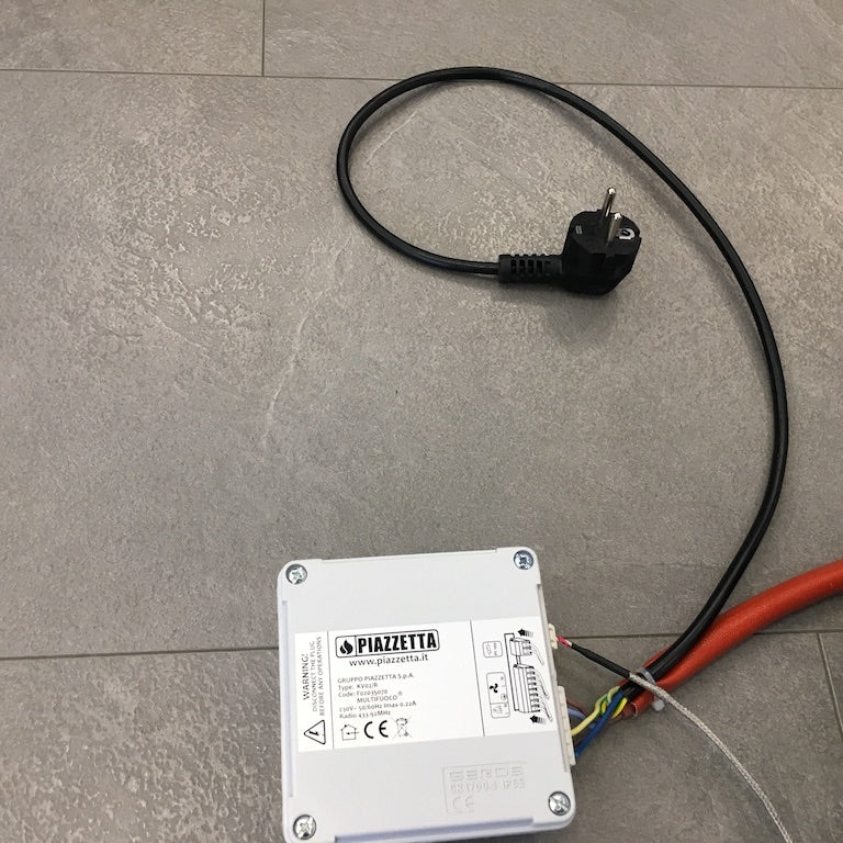 Sistema Multifuoco di ricambio Piazzetta, accessorio per stufe e caminetti, con componenti visibili in immagine.