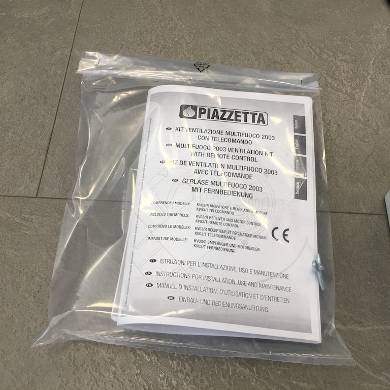 Sistema Multifuoco di ricambio Piazzetta, accessori e ricambi per stufe e caminetti, componente visibile in immagine.