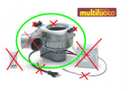 Ventilatore del sistema Multifuoco Piazzetta, accessori e ricambi per riscaldatori, con dettagli visibili in immagine