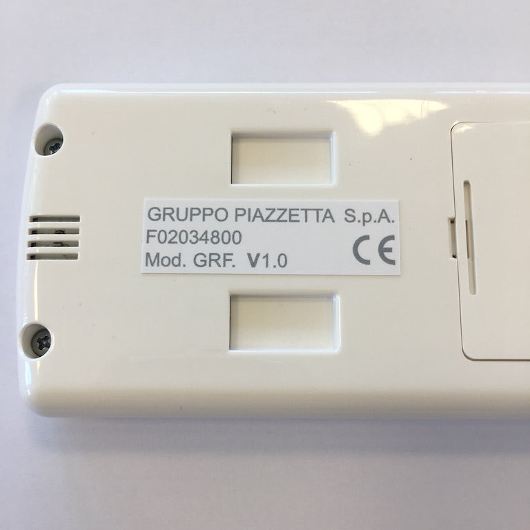 Telecomando Piazzetta GRF V1.0, accessori e ricambi per caldaie Piazzetta, pulsanti e display visibili.